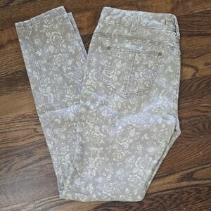 Free People Floral Pattern Jeans